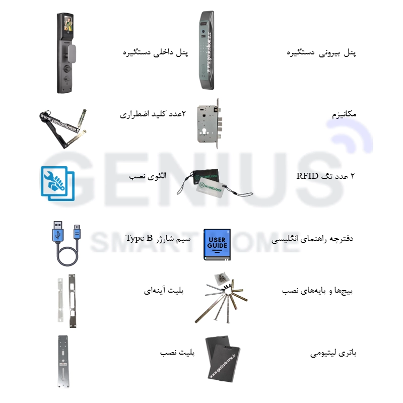 اقلام همراه دستگیره دیجیتال F300