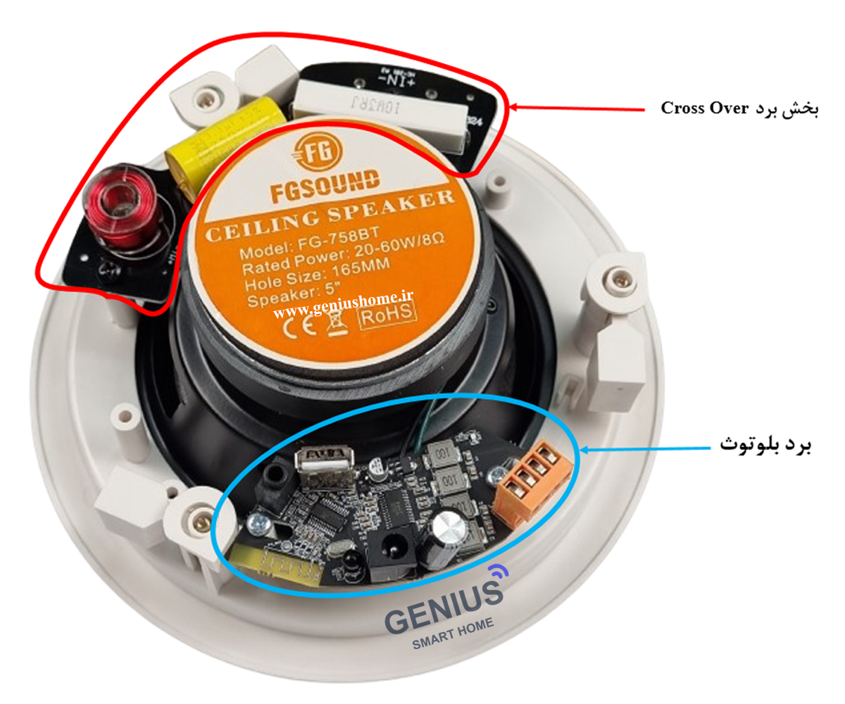اسپیکر بلوتوثی FG_758 سقفی