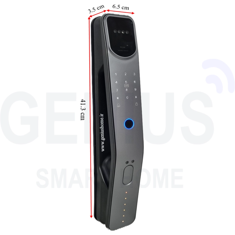 ابعاد پنل بیرونی قفل دیجیتال S10Z