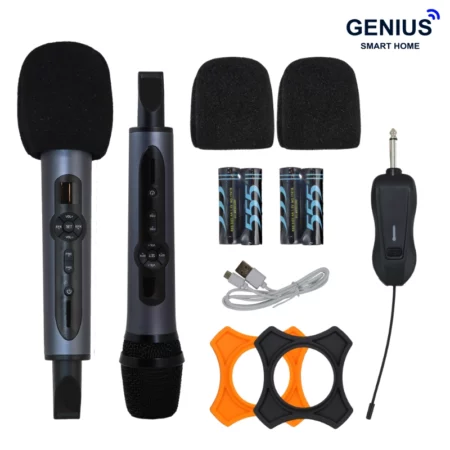 میکروفن بی سیم دستی دوبل MIC2 - تصویر 2