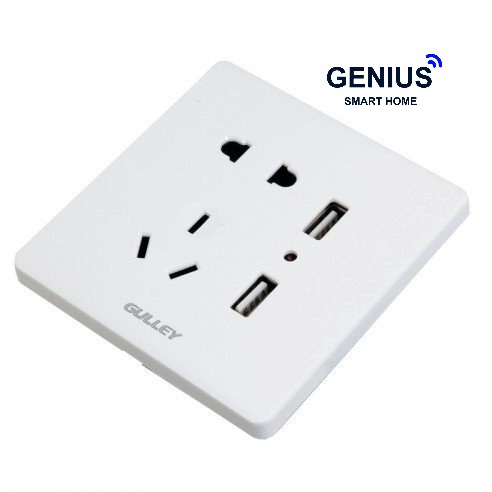 پریز برق دارای دو پورت شارژ USB