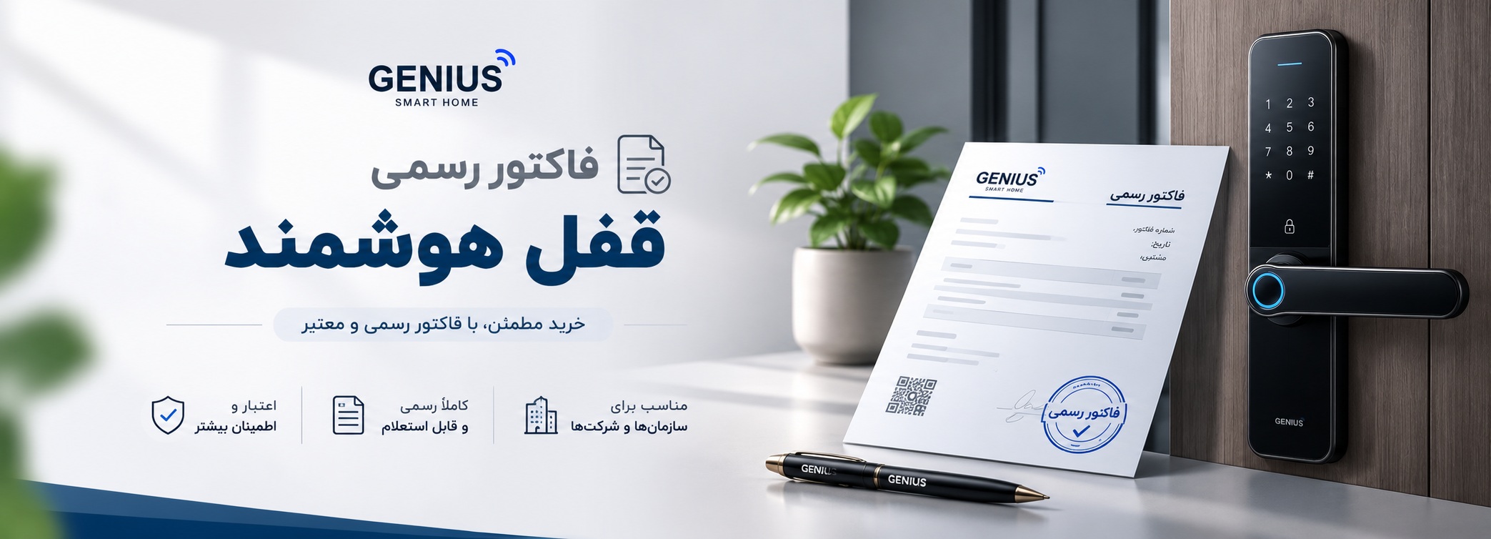 فاکتور رسمی قفل هوشمند