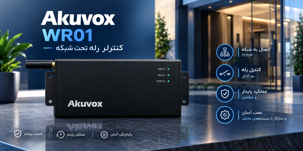 کنترلر رله تحت شبکه Akuvox WR01