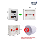 پریز شارژر دیواری با کابل شارژ